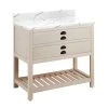 Buy 👏 Signature Hardware Ansel 36 in. Floor Mount Vanity in Whitewash Pine 🧨 -Signature Hardware Shop Query 2886
