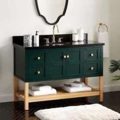 Discount π Signature Hardware Olsen 48 in. Floor Mount Vanity in Hunter Green with White π 11 Discount π Signature Hardware Olsen 48 in. Floor Mount Vanity in Hunter Green with White π -Signature Hardware Shop Query 2931