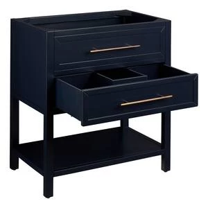 Wholesale π Signature Hardware Robertson 30 in. Floor Mount Vanity in Midnight Navy Blue π 6 Wholesale π Signature Hardware Robertson 30 in. Floor Mount Vanity in Midnight Navy Blue π - Image 4
