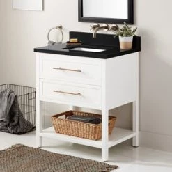 Promo π― Signature Hardware Robertson 30 in. Floor Mount Vanity in White π