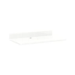 Cheapest ❤️ Signature Hardware 22 x 37 in. Single Bowl Quartz Vanity Top in Feathered White 🌟