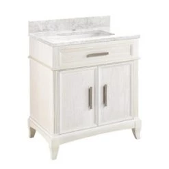 Budget π Signature Hardware Livia 31 in. Floor Mount Vanity in White π€©