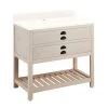 Best Pirce 🔔 Signature Hardware Ansel 36 in. Floor Mount Vanity in Whitewash Pine 🔔