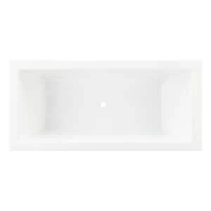 Cheap 𧨠Signature Hardware Eaton 67 x 32 in. Freestanding Bathtub with Center Drain in White π 4 Cheap 𧨠Signature Hardware Eaton 67 x 32 in. Freestanding Bathtub with Center Drain in White π - Image 2