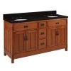 Brand new 😉 Signature Hardware American Craftsman 60 in. Floor Mount Vanity in Autumn Wheat 🔥 -Signature Hardware Shop Query 3125