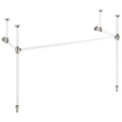 New ❤️ Signature Hardware Complete Console Leg in Brushed Nickel 🌟