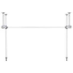 Budget ⌛ Signature Hardware Complete Console Leg in Polished Chrome 😀 -Signature Hardware Shop Query 3142