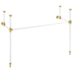 Discount βοΈ Signature Hardware Complete Console Leg in Polished Brass π