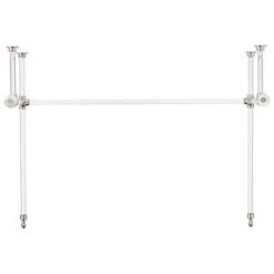 Promo 🛒 Signature Hardware Complete Console Leg in Polished Nickel 👍 -Signature Hardware Shop Query 3157