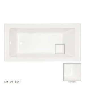 Flash Sale βοΈ Signature Hardware Sitka 60 x 32 in. Whirlpool Alcove Bathtub Left Drain in White π 3 Flash Sale βοΈ Signature Hardware Sitka 60 x 32 in. Whirlpool Alcove Bathtub Left Drain in White π