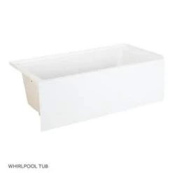 Buy 🛒 Signature Hardware Sitka 60 x 32 in. Three Wall Alcove Soaker Bathtub with Right Drain in White 🔥 -Signature Hardware Shop Query 32