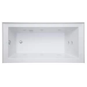 Flash Sale βοΈ Signature Hardware Sitka 60 x 32 in. Whirlpool Alcove Bathtub Left Drain in White π 6 Flash Sale βοΈ Signature Hardware Sitka 60 x 32 in. Whirlpool Alcove Bathtub Left Drain in White π - Image 4