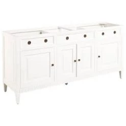Hot Sale 🌟 Signature Hardware Hawkins 72 in. Floor Mount Vanity in White ✨ -Signature Hardware Shop Query 3201