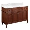 Deals ❤️ Signature Hardware Elmdale 48-1/8 in. Floor Mount Vanity in Antique Brown 🎉 -Signature Hardware Shop Query 3248