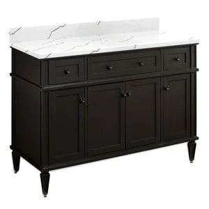 Deals βοΈ Signature Hardware Elmdale 48-1/8 in. Floor Mount Vanity in Charcoal Black π₯ 3 Deals βοΈ Signature Hardware Elmdale 48-1/8 in. Floor Mount Vanity in Charcoal Black π₯