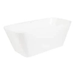 Flash Sale 🔔 Signature Hardware Inoma 66 x 31 in. Freestanding Bathtub with Center Drain in White 🎉 -Signature Hardware Shop Query 329
