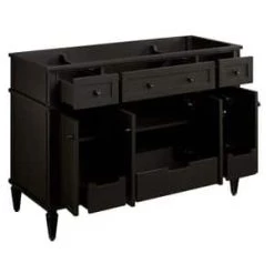 Promo 😍 Signature Hardware Elmdale 48-1/8 in. Floor Mount Vanity in Charcoal Black 🧨 -Signature Hardware Shop Query 3299