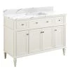 Best Sale 💯 Signature Hardware Elmdale 48-1/8 in. Floor Mount Vanity in White 🤩 -Signature Hardware Shop Query 3302
