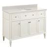 Best Pirce 🛒 Signature Hardware Elmdale 48-1/8 in. Floor Mount Vanity in White 🤩 -Signature Hardware Shop Query 3340