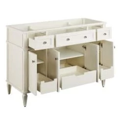 Best Pirce 🛒 Signature Hardware Elmdale 48-1/8 in. Floor Mount Vanity in White 🤩 -Signature Hardware Shop Query 3345