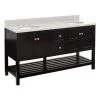 Cheap ⭐ Signature Hardware Olsen 60 in. Floor Mount Vanity in Black 😉 -Signature Hardware Shop Query 3432