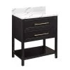 Hot Sale 😀 Signature Hardware Robertson 30 in. Floor Mount Vanity in Black 🎁 -Signature Hardware Shop Query 3450