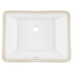 Best Pirce โค๏ธ Signature Hardware Carraway 21 in. Rectangular Undermount Basin in White โจ