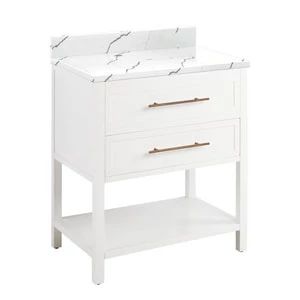 Best deal π Signature Hardware Robertson 30 in. Floor Mount Vanity in White π 3 Best deal π Signature Hardware Robertson 30 in. Floor Mount Vanity in White π