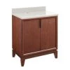 Buy 💯 Signature Hardware Talyn 30 in. Floor Mount Vanity in Light Walnut ✨ -Signature Hardware Shop Query 3476