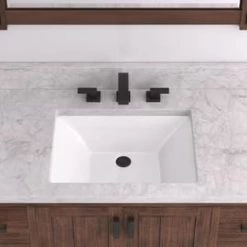 Best Pirce ❤️ Signature Hardware Carraway 21 in. Rectangular Undermount Basin in White ✨ -Signature Hardware Shop Query 350