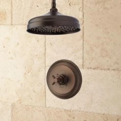 Discount ❤️ Signature Hardware Lambert Single Handle Single Function Shower Faucet in Oil Rubbed Bronze ⭐