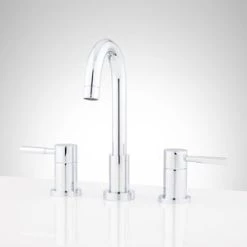 Cheap π€© Signature Hardware Edenton Two Handle Widespread Bathroom Sink Faucet with Pop-Up Drain Assembly in Polished Chrome π