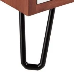 Discount 🧨 Signature Hardware Millie 30-1/8 in. Floor Mount Vanity in Cinnamon with White 😀 -Signature Hardware Shop Query 3563