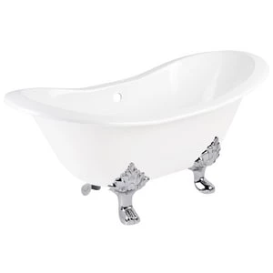 Budget π Signature Hardware Arabella 61 x 30 in. Freestanding Bathtub Offset Drain in White β€οΈ 3 Budget π Signature Hardware Arabella 61 x 30 in. Freestanding Bathtub Offset Drain in White β€οΈ
