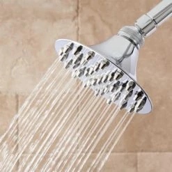 Deals ✨ Signature Hardware Cambridge Single Function Rainfall Showerhead in Polished Chrome 😉