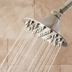 Best reviews of 🤩 Signature Hardware Cambridge Single Function Rainfall Showerhead in Brushed Nickel 🎉
