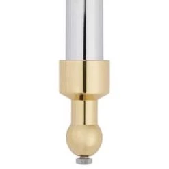 Best Pirce 😍 Signature Hardware Complete Console Leg in Polished Chrome with Polished Brass 💯 -Signature Hardware Shop Query 3662