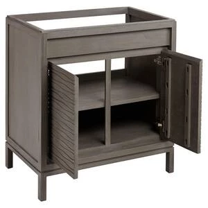 Wholesale ✔️ Signature Hardware Becker 29-7/8 in. Floor Mount Vanity in Grey Wash ⌛ 5 Wholesale ✔️ Signature Hardware Becker 29-7/8 in. Floor Mount Vanity in Grey Wash ⌛ - Image 3