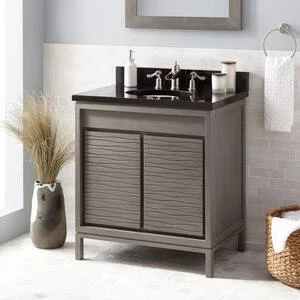 Wholesale ✔️ Signature Hardware Becker 29-7/8 in. Floor Mount Vanity in Grey Wash ⌛ 7 Wholesale ✔️ Signature Hardware Becker 29-7/8 in. Floor Mount Vanity in Grey Wash ⌛ - Image 5