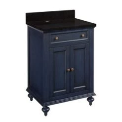 Buy π Signature Hardware Keller 24 in. Floor Mount Vanity in Vintage Navy Blue β