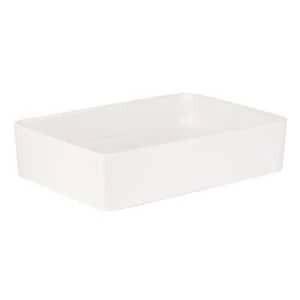Cheap โญ Signature Hardware Hibiscus 20 x 14 in. Rectangular Fireclay Vessel Bathroom Sink in White ๐ 4 Cheap โญ Signature Hardware Hibiscus 20 x 14 in. Rectangular Fireclay Vessel Bathroom Sink in White ๐ - Image 2