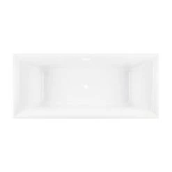 New ⭐ Signature Hardware Riveria 66-15/16 x 29-1/2 in. Freestanding Bathtub with Center Drain in White 🤩 -Signature Hardware Shop Query 3700