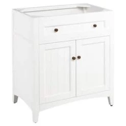 Best Pirce 🌟 Signature Hardware Halifax 30 in. Floor Mount Vanity in White ✔️ -Signature Hardware Shop Query 3708