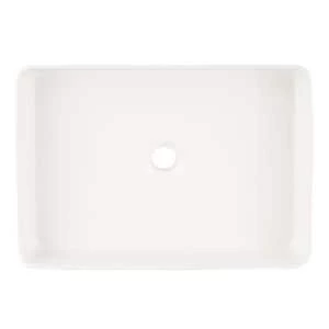 Cheap โญ Signature Hardware Hibiscus 20 x 14 in. Rectangular Fireclay Vessel Bathroom Sink in White ๐ 5 Cheap โญ Signature Hardware Hibiscus 20 x 14 in. Rectangular Fireclay Vessel Bathroom Sink in White ๐ - Image 3