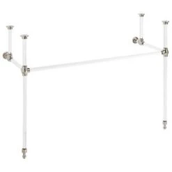 Best deal 🌟 Signature Hardware Complete Console Leg in Brushed Nickel ✔️