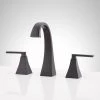 Brand new 😍 Signature Hardware Vilamonte Two Handle Widespread Bathroom Sink Faucet in Matte Black 👏 -Signature Hardware Shop Query 3767