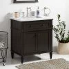 Coupon 👏 Signature Hardware Elmdale 30 in. Floor Mount Vanity in Charcoal Black 🌟 -Signature Hardware Shop Query 3781