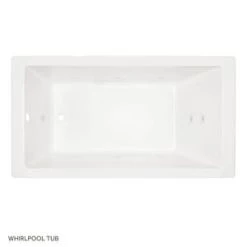Wholesale ✔️ Signature Hardware Sitka 72 x 36 in. Whirlpool Drop-In Bathtub with End Drain in White 😀