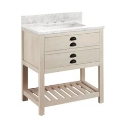 Top 10 🔔 Signature Hardware Ansel 30 in. Floor Mount Vanity in Whitewash Pine 👍