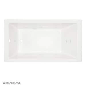 Wholesale βοΈ Signature Hardware Sitka 72 x 36 in. Whirlpool Drop-In Bathtub with End Drain in White π 5 Wholesale βοΈ Signature Hardware Sitka 72 x 36 in. Whirlpool Drop-In Bathtub with End Drain in White π - Image 3